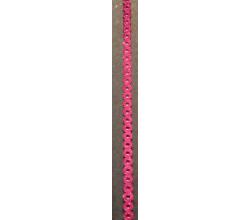 1m Hotfix Paillettenband spiegel pink  3mm